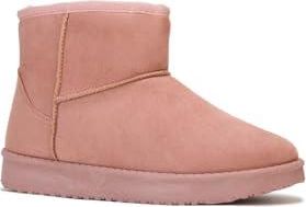 La Modeuse Boots basses en su&eacute;dine fourr&eacute;es