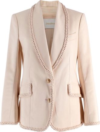 Zimmermann Beige Braided Trim Blazer Size S