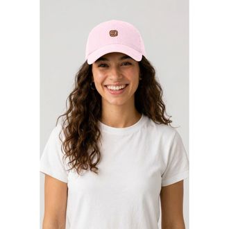Dalix Pretzel Dad Cap in Washed Pink at Nordstrom