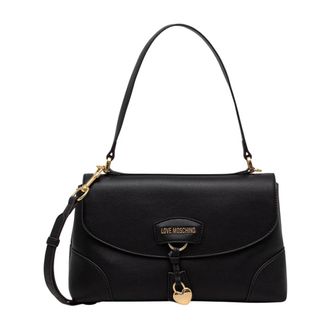 Love Moschino Dames, Tassen, Zwart, Maat: ONE Size Leer