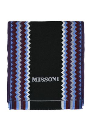 Missoni Black Bordeaux Wool Scarf