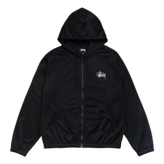 St&uuml;ssy Athletic Mesh Zip Hoodie Black 1140391-BLAC