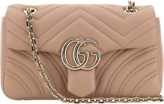 Gucci Pink GG Marmont Small Shoulder Bag