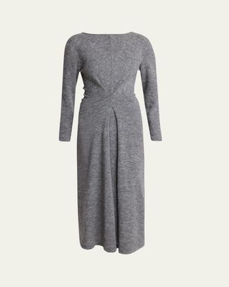 Proenza Schouler Sai Wool Jersey Long-Sleeve Dress