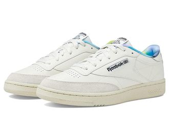 Reebok Lifestyle Club C 85 Shoes Chalk/Semi Classic Teal : Mens 8 - Womens 9.5 Medium, Leather