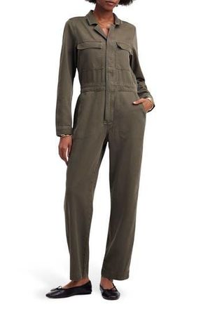 Madewell Garment Dyed Utility Coveralls in Faded Ivy at Nordstrom Rack, Size Medium