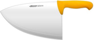 Arcos Chuletera Arcos Colour - Prof 298300 De Acero Inoxidable Nitrum Y Mango Ergon&oacute;mico De Polipropileno De Color Amarillo Y Hoja De 28 Cm, Y 3 Mm De Espes