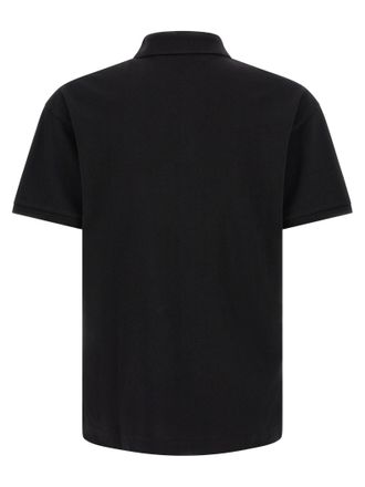 Palm Angels Logo-Embroidered Cotton Piquet Polo Shirt - Black
