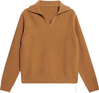 Fortela Cornell V-Neck Sweater in Beige at Nordstrom, Size Medium