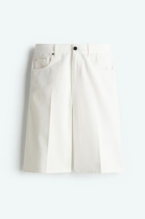 H&M Bermudashorts aus Denim - Weiss