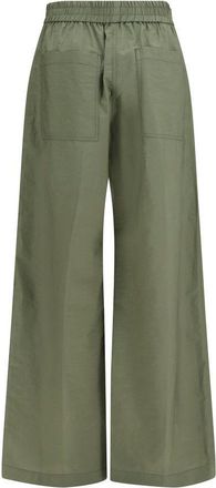 Brunello Cucinelli Womens Bicolor Cotton Casual Pants