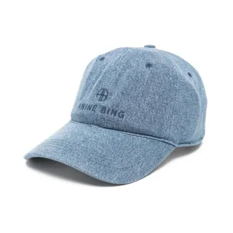 Anine Bing Caps, female, Blue, Size: ONE SIZE Jeremy Baseball Cap