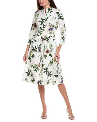 Oscar De La Renta Oscar De La Renta Belted Shirtdress