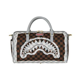 Sprayground Sprayground, Tassen, Heren, Veelkleurig, ONE Size, Leer, Cream and Tear Check Mini Duffle