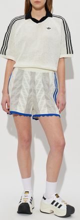 adidas Shorts With Logo Appliqu&eacute;, Womens, White