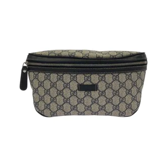 Gucci Beige Blue Gg Supreme Canvas Fanny Pack (Pre-Owned)