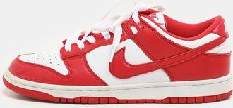 Nike University Red/white Leather Sp St. Johns Dunk Low Sneakers