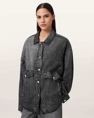 AllSaints Hettie Illusion Oversized Shacket