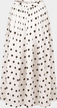 n/nicholas Marit Polka Dot Midi Skirt