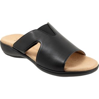Trotters Roxine 2.0 Slide Sandal - Multiple Widths Available in Black at Nordstrom, Size 10.5