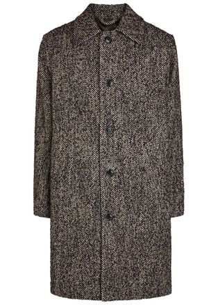 Nn.07 Franco Patterned Wool-blend Coat - Grey - Xxl