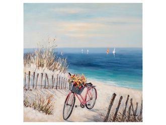 Schubiger M&ouml;bel Bild Fahrrad am Strand 3