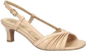 Easy Street Delite Slingback Sandal in Tan-Patent at Nordstrom, Size 6.5
