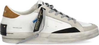 Crime London Schoenen, Heren, Wit, 43 EU, Leer, Sk 8 Deluxe