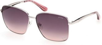 Guess GU00308 10B Womens Sunglasses Silver Size 60