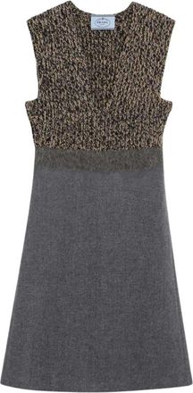 Prada Abito Lungo - Dames - Korte kleedjes - Grijs - M - Kleedjes