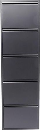 Kare Design Zapatero de 5 compartimentos gris