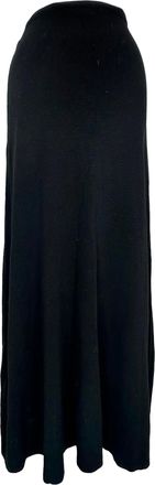 BA&SH Ba & sh Basma Maxi Skirt in Black Viscose