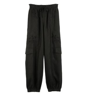Twinset Wide Trousers, female, Black, Size: M Joggers