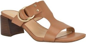 Calvin Klein Vevia Slide Sandal in Medium Natural Leather at Nordstrom, Size 7.5