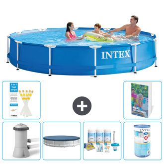 Intex Piscina Con Estructura Redonda - 366x76 Cm - 7-piezas S208