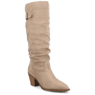 Journee Collection Womens Kaleah Knee High Slouchy Boots