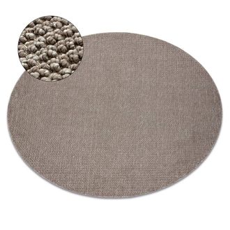 RugsX RugsX Casablanca Loop Rug in Brown | Size: 200 cm diameter