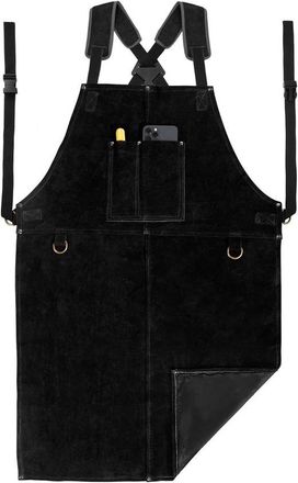 OEM Delantal De Soldadura, Delantal De Trabajo De Cuero Para Hombre, Delantal De Cocina Multifuncional 61 X 91 Cm