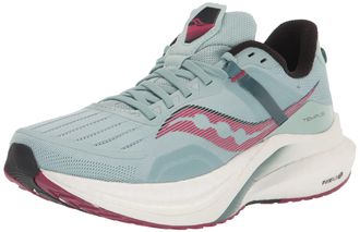 Saucony Womens Tempus Sneaker, Mineral/Rose, 8 UK