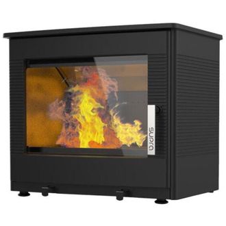 Supra Estufa De Le&ntilde;a De Hierro Fundido 8,7kw Negra. - Fr9016160b