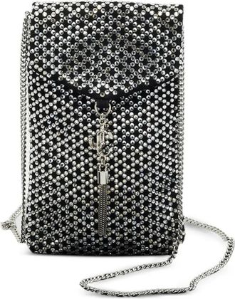 Jimmy Choo London Borsa a tracolla con cristalli - Nero