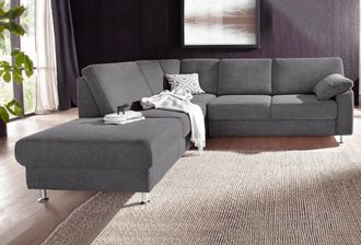 Sit&more Ecksofa »Belfort L-Form« wahlweise mit Vorziehsitz und Bettkasten