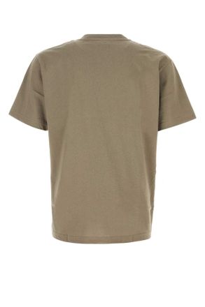 New Balance Mens Sage Green Cotton T-Shirt Dockside Exterior