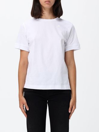K-Way T-shirt girocollo in cotone con stampa logo sul retro
