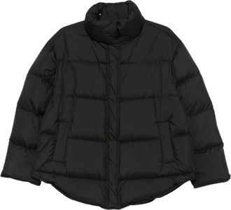 Max Mara Mstzona Quilted Jacket - Dames - Winterjassen - Zwart - 2XS - Leer - Jassen