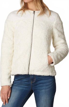 Prana Good Lux Sherpa Jacket Winter Coat Jacket In White