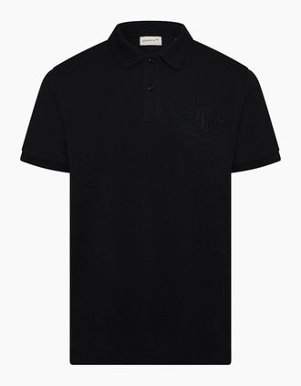GANT Mens Reg Tonal Shield - Black - Size: 36