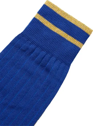 Marni Logo Intarsia Socks Blue Clothing > Underwear