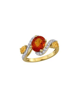 Rina Limor Gold-Plated Silver 3.54 ct. tw. Gemstone Ring