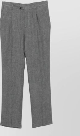 Etro single pleat tailored suit trousers